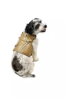 Martha Stewart Faux Leather Dog Harness Vest Brown • $13.59