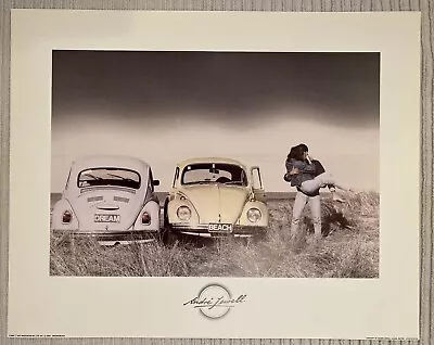 Volkswagen Beetle VW Bug Beach Art Print 16  X 20  1990 Print • $20