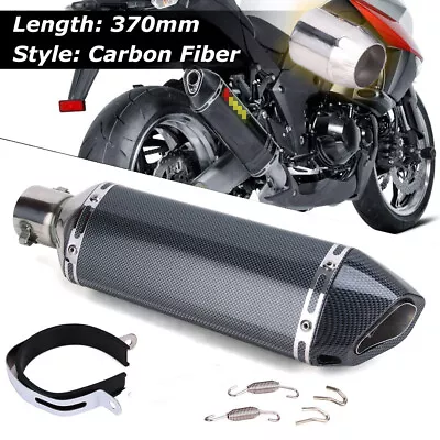 38~51mm Motorcycle Exhaust Muffler Pipe W/DB Killer Slip On 470mm For ZX6R YZFR6 • $46.01