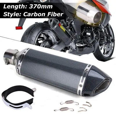 Universal Motorcycle Exhaust Muffler Tail Pipe W/ DB Killer Slip On 38-51mm ATV • $46.01