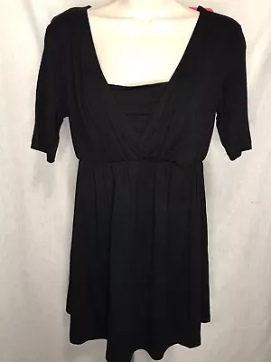 Isabel Maternity Top M Black Nursing Feature Panel Rayon Blend New 220122 • $15.99