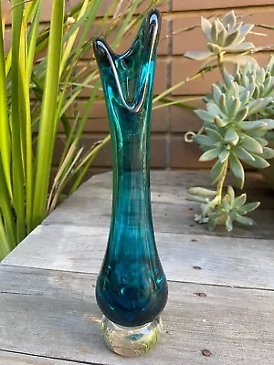 Beautiful Vintage Aust Signed Art Glass Bud Vase • $38.50