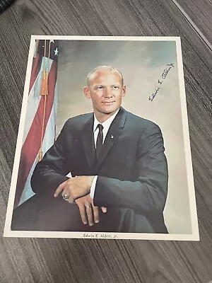 Vintage NASA Astronaut Signed Picture Edwin E. Aldrin Apollo 11 (Autopen) 1966 • $35.96