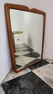 Vintage 1950s Large-sized Walnut Mirror • £190