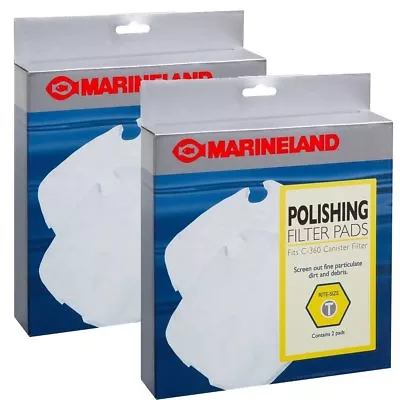 BULK 4 Polishing Filter Pads For Marineland C360 Canister Filter (2 X 2 Pack) • $19.99