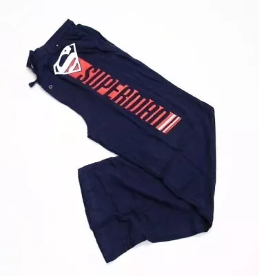 Men's SUPERMAN Pajama Lounge Sleep Pants [White Logo] - S • $0.99