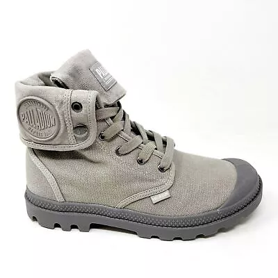 Palladium Baggy Titanium High Rise Gray Womens Size 8.5 Combat Boots 02353 066 • £60.76