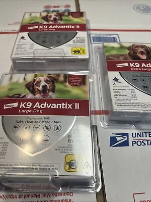 3 X K9 Advantix II Flea And Tick Prevention For Large Dogs (21-55 Lbs) - 2 Doses • $65