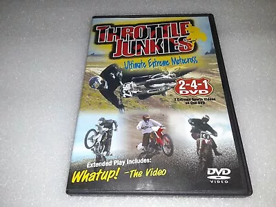 THROTTLE JUNKIES DVD Ultimate Extreme Motorcross 2 Videos On 1 DVD- Ships Free! • $15.98