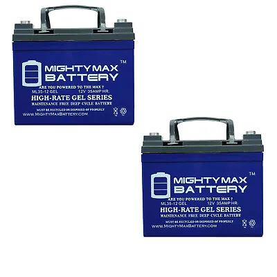 $164.99 • Buy Mighty Max 12V 35AH GEL Battery Replacement For Viper FANG15B - 2 Pack