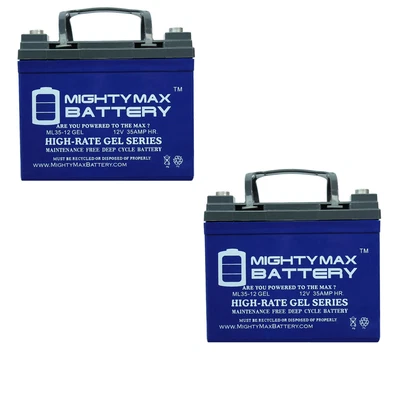 $164.99 • Buy Mighty Max 12V 35AH GEL Battery Replacement For Viper FANG15B - 2 Pack