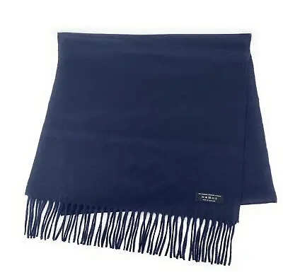 £40 • Buy 100% Pure Cashmere - Extra Wide Classic Plain - Dark Navy