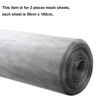 Stainless Steel Mesh Filter Net Metal Front Repair Woven Wire Screening Sheet • £18.83