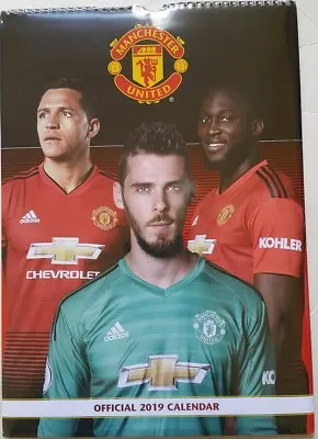 Manchester United FC Football  Soccer  2019 NEW OFFICIAL Wall Calendar   • $19.99