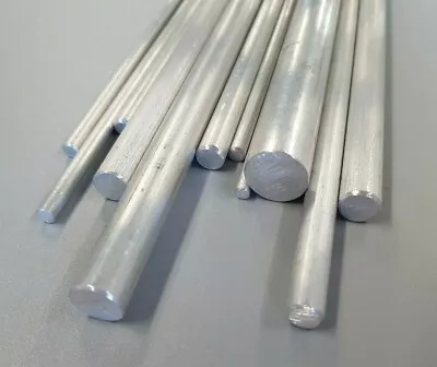 Aluminium Metal Solid Round Rod Bar 3 4 5 6 8 10 12 16mm Diameter Various Length • £1.92