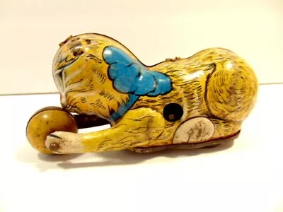 Vintage Incomplete MAR Tin Wind-up Cat Toy - No Key Ears Or Tail • $15.99