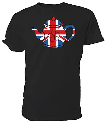 Best Of British Union Jack Teapot T Shirt  Choice Of Size/cols. Mens/womens • £11.99