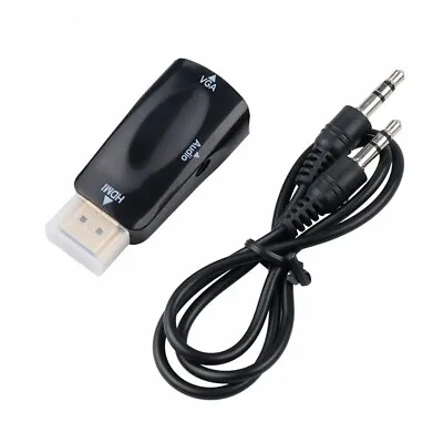 1080P HDMI Male To VGA Female Video Converter Adapter Fr PS3 PS4 PC TV Projector • $4.21