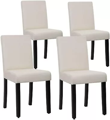 Dining Chairs Set Of 4 Elegant Design Modern Fabric Upholstered Dining Chairs • $139.99