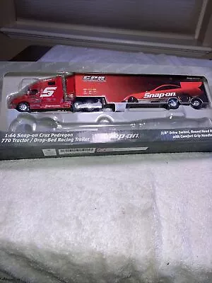 NEW 1:64 SNAP-ON CRUZ PEDREGON CPR VOLVO 770 TRACTOR  W/ TRAILER. No Tool. • $35