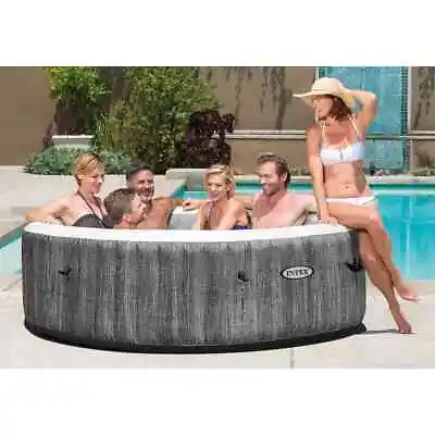 Intex PureSpa Greywood Deluxe 6 Person Inflatable Hot Tub • £684.99