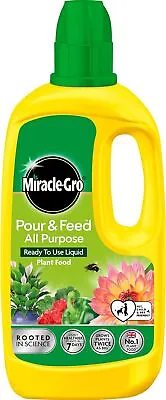 Miracle Gro Grow All Purpose Liquid Plant Food Feed Concentrated Fertiliser • £6.99