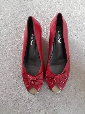 Van Dal Florida II Red Ladies Shoe • £17.50