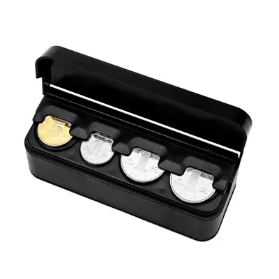 Taxi Car Coin Changer Dispenser Plastic Coin Storage Box Wallet Organizer Holder • £4.19