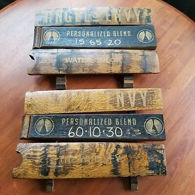 2 Angels Envy Whiskey Bourbon Barrel Staves Signs Rare Bar Den Display Vintage • $270