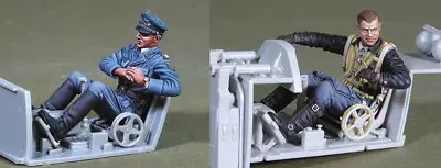 1/32 Resin German 2 Pilots ONLY FIGURE Unpainted Unassembled MX-GP • $15.67