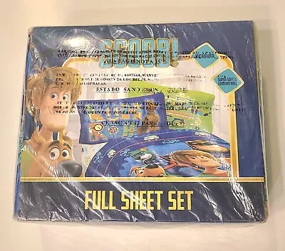 Scooby Doo Full Sheet Set W/2 Pillow Cases. New. Unopened.  Factory Sealed. • $20.89