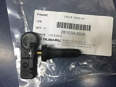 $69.99 • Buy Genuine Subaru TPMS Tire Pressure Sensor 28103AJ00A Legacy Forester Impreza WRX 