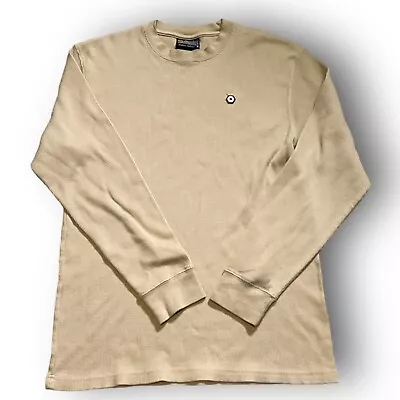 South Pole Shirt Mens Large Beige Thermal Streetwear Classic Waffle Knit Urban • $4.25