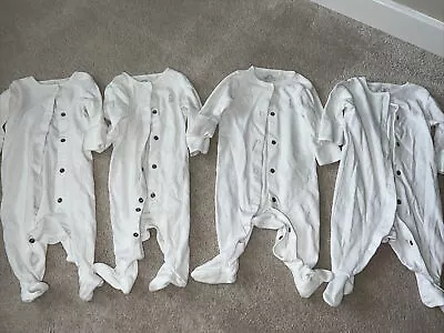 £0.99 • Buy Next Unisex White Baby Grows 0-3 Months