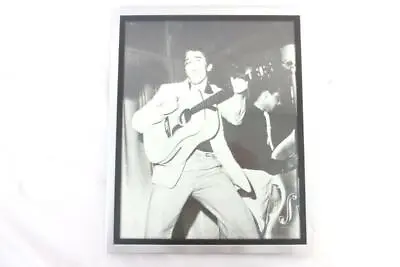 Framed Black & White Photo Elvis 1950s Concert Photo 9 X 11 Picture Table Top • $49.69