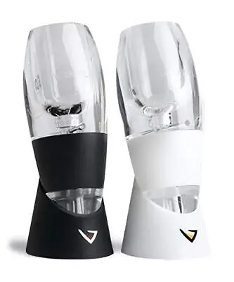 Vinturi Wine Lovers Set Essential Red And White Wine Aerators Set Of 2 Black • $102.87