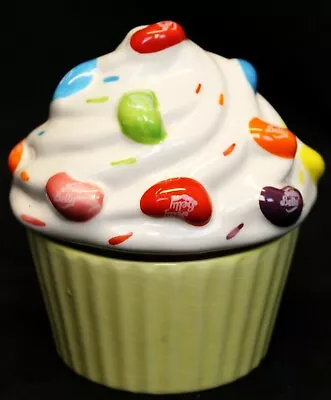 £14.42 • Buy Jelly Belly Jelly Bean Cupcake Candy Dish Storage Treat Trinket Jar 5  Ceramic