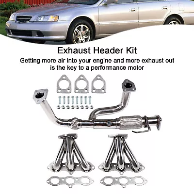 1× Exhaust Header Kit Fits Honda Accord 98-02 & Acura CL 02-03 / CL 99-03 3.2L • $168.66