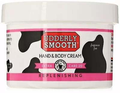 Udderly Smooth Extra Care Hand & Body Cream Repleneshing Fragrance Free 8 Ounce • $18.97