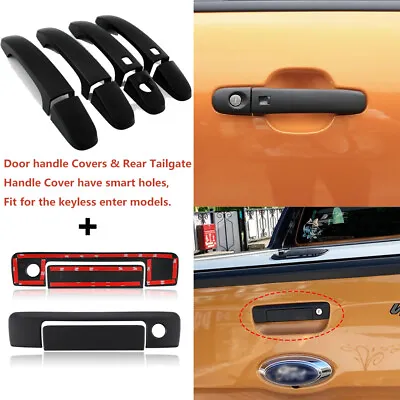 Door Handle Cover & Tailgate Handle Cover Trim W Keyhole For Ford Ranger 2015-22 • $41.39