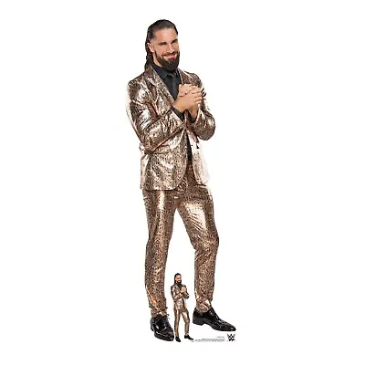 Seth Rollins Gold Suit Lifesize Cardboard Cutout With Free Mini Official WWE • £39.99