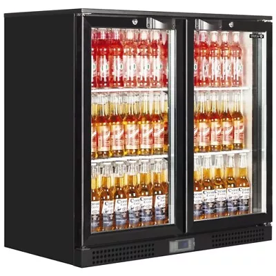 £589 • Buy Brand New Elstar Em231 Undercounter Bar Bottle Cooler Fridge Double Hinged Doors