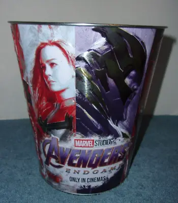 Marvel Studios Avengers End Game Movie Collectible Popcorn Tin Bucket • $29.99