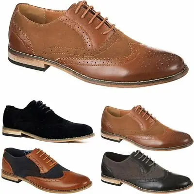 £18.95 • Buy Mens Gatsby Shoes New Designer Jazz Spat Office Party Formal Brogue Shoes Size