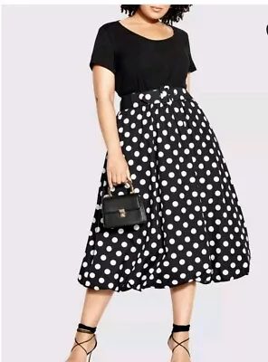 City Chic Medium Dress Paris Spot Plus Size 18 • $75