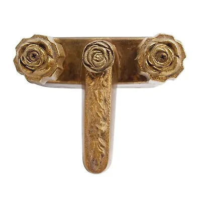 Vintage Reclaimed Gilded Brass Rose Bathroom Faucet Set • $175