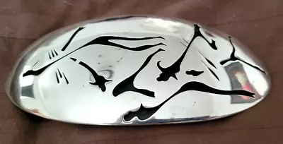 Antonio Pineda Large Silver 970 Modernist Lascaux Cave Art Belt Buckle Mexican • $795