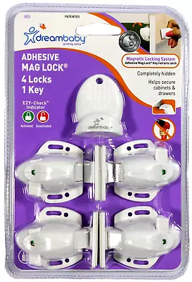 Pet Protection Device Cabnet Door 4 Locks 1 Key Baby Cat Proof Magnetic Lock New • $12.99