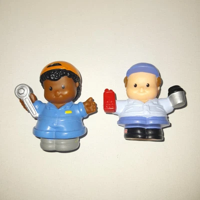 £3.50 • Buy Fisher Price Little People - 2 X Figures - Ethnic - Mechanic 