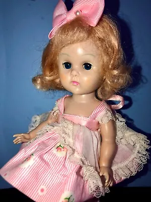 Vintage Vogue Ginny Doll In Her 1957 Tagged Dress • $40